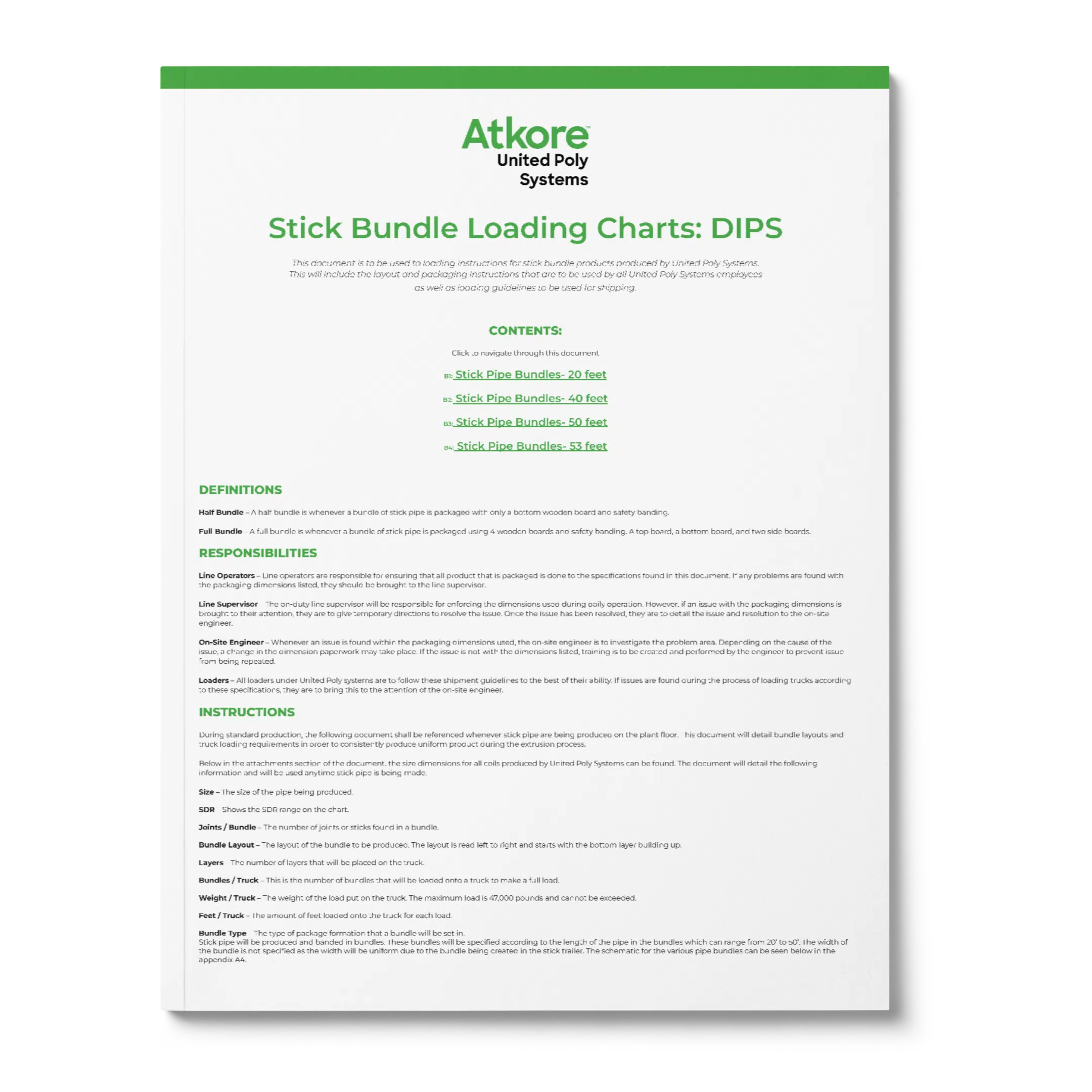 UPS Atkore_Stick Bundle Loading Charts_ DIPSTHUMB